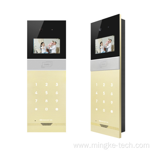 IP System Home Intercom Video Doorbell Facial Recognition